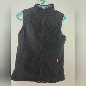 Small The North Face Women's Black Fleece Soft Vest With Pockets